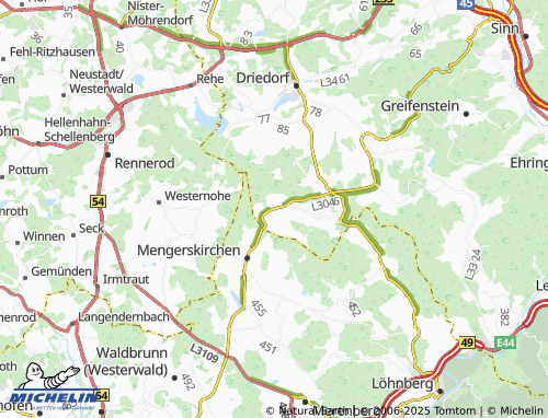 MICHELIN-Landkarte Arborn - ViaMichelin