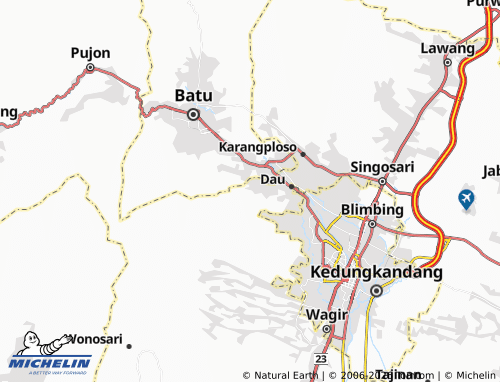 Mapa MICHELIN Sumbersekar - ViaMichelin