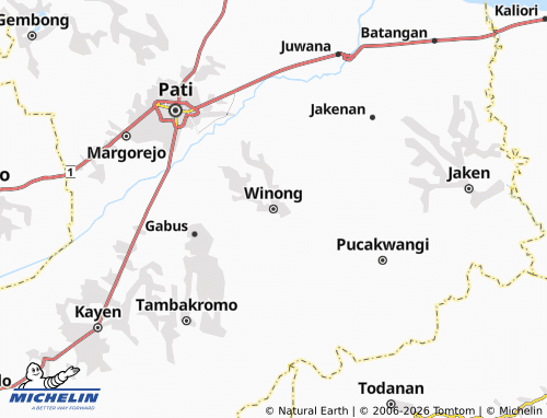 MICHELIN Winong map - ViaMichelin