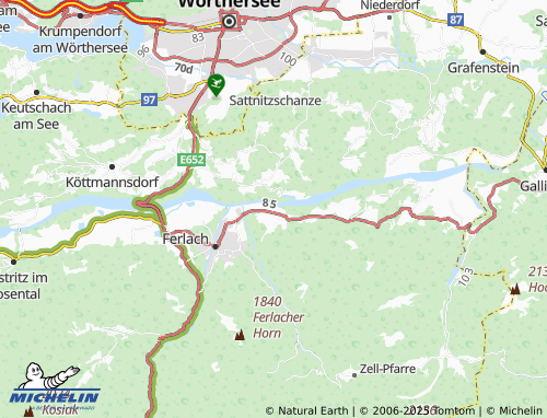MICHELIN-Landkarte Glainach - ViaMichelin