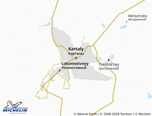 MICHELIN-Landkarte Kartaly - ViaMichelin