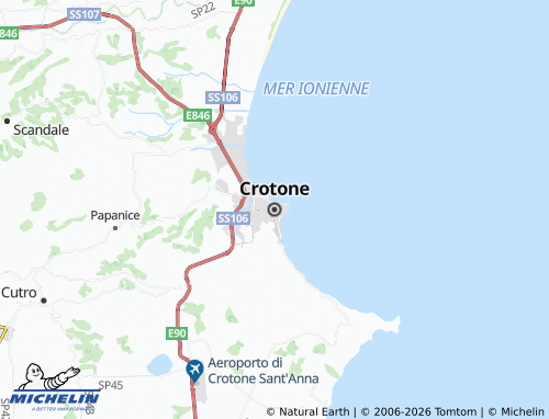 Carte MICHELIN Crotone - ViaMichelin