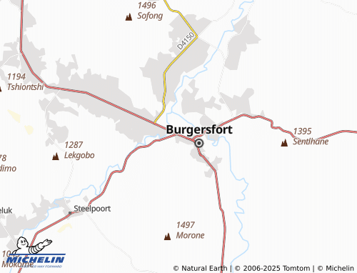 MICHELIN Burgersfort Extension 11 map - ViaMichelin