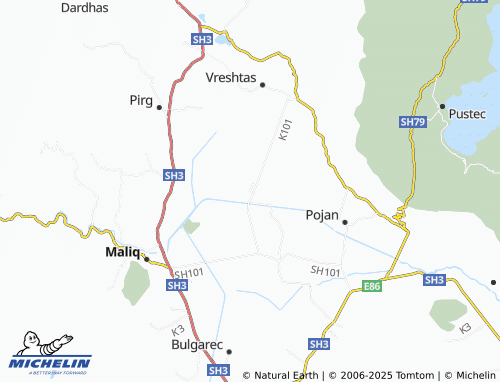 MICHELIN Sheqeras map - ViaMichelin