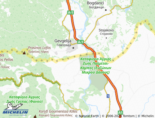 MICHELIN Eidomeni map - ViaMichelin