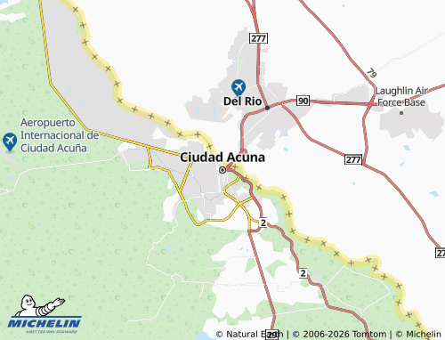 Mapa MICHELIN Ciudad Acuna - ViaMichelin
