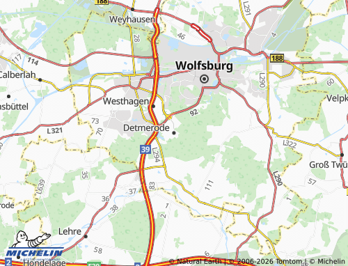 MICHELIN Detmerode map - ViaMichelin