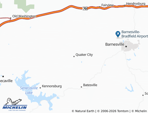 Mappa MICHELIN Quaker City - ViaMichelin