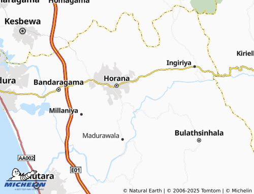 MICHELIN Elawella map - ViaMichelin
