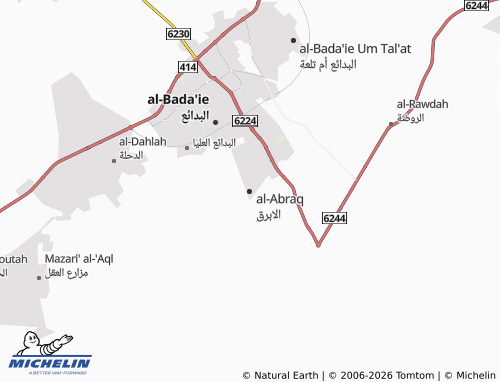 MICHELIN-Landkarte al-Abraq - ViaMichelin