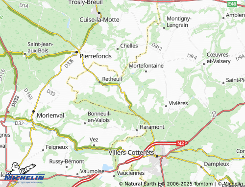 Carte MICHELIN Taillefontaine - ViaMichelin