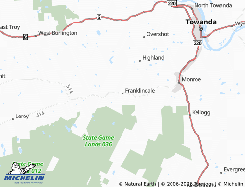 Carte MICHELIN Franklindale - ViaMichelin