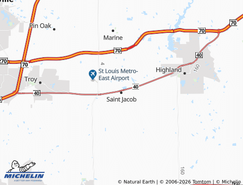 Mappa MICHELIN Saint Jacob - ViaMichelin
