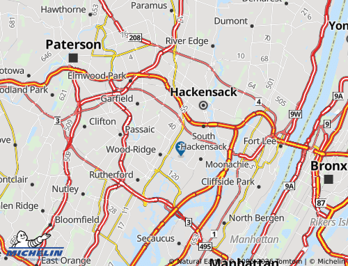 Mappa MICHELIN Hasbrouck Heights - ViaMichelin
