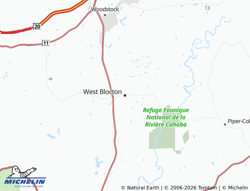 Kaart MICHELIN West Blocton - ViaMichelin