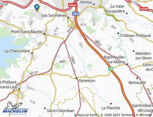 MICHELIN-Landkarte La Chasse - ViaMichelin