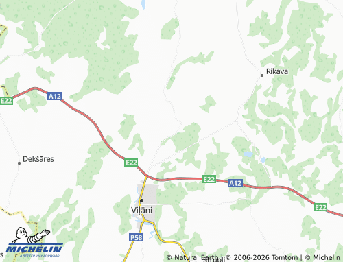 Mapa MICHELIN Ornicāni - ViaMichelin