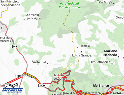 MICHELIN Texmalaquilla map - ViaMichelin