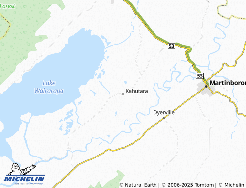 MICHELIN Kahutara map - ViaMichelin