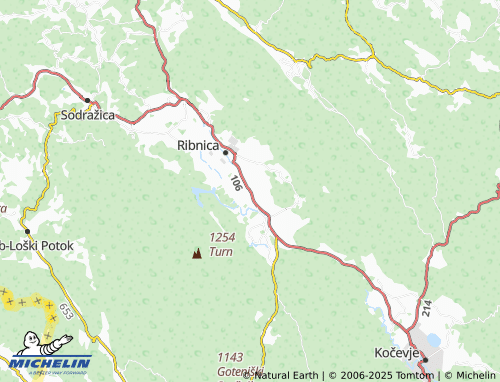 MICHELIN Nemška vas map - ViaMichelin