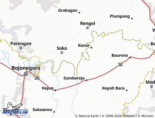 MICHELIN Kenongosari map - ViaMichelin
