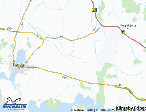 Carte MICHELIN Hyllested Enghave - ViaMichelin