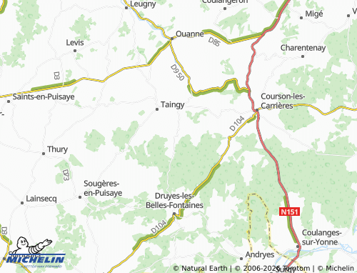 Mappa MICHELIN Aubigny - ViaMichelin