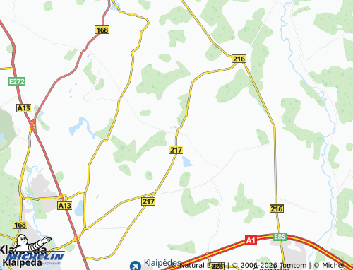Mapa MICHELIN Plikiai - ViaMichelin