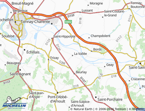 Mapa MICHELIN La Vallée - ViaMichelin