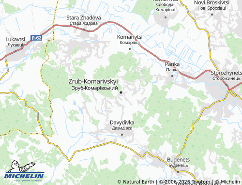 Mappa MICHELIN Zrub-Komarivskyi - ViaMichelin