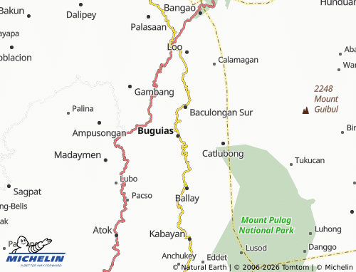 Mappa MICHELIN Buguias - ViaMichelin