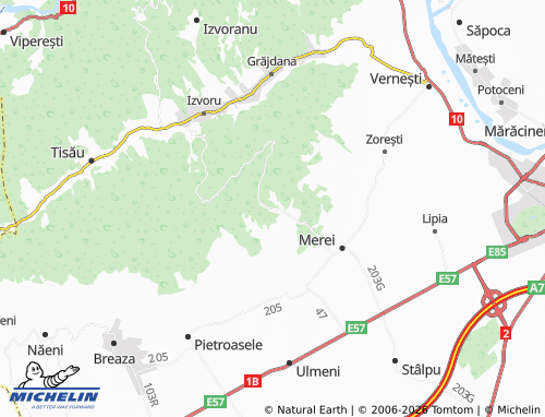 Mappa MICHELIN Sărata-Monteoru - ViaMichelin
