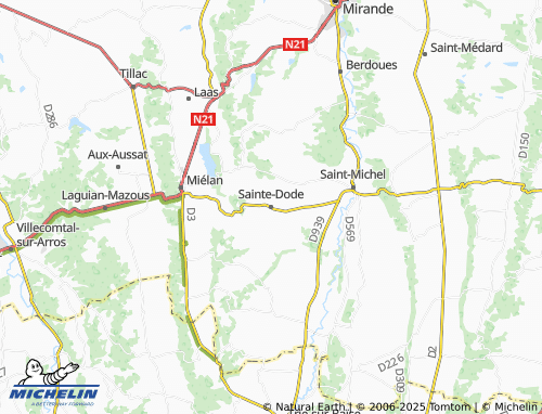 Kaart MICHELIN Sainte-Dode - ViaMichelin