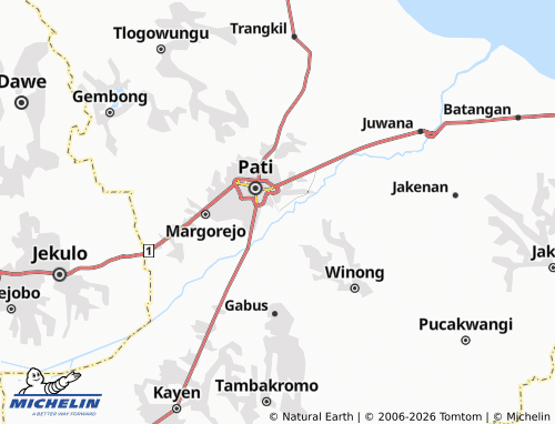 MICHELIN Mustokoharjo map - ViaMichelin