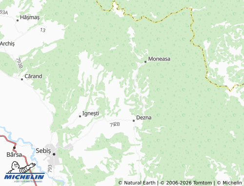 Mappa MICHELIN Slatina De Criș - ViaMichelin