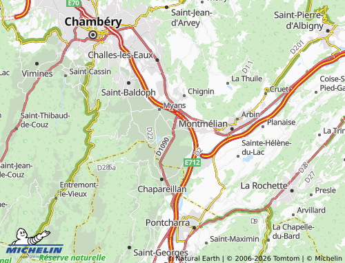 MICHELIN Les Marches map - ViaMichelin