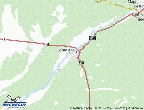 MICHELIN El Vaporcito map - ViaMichelin