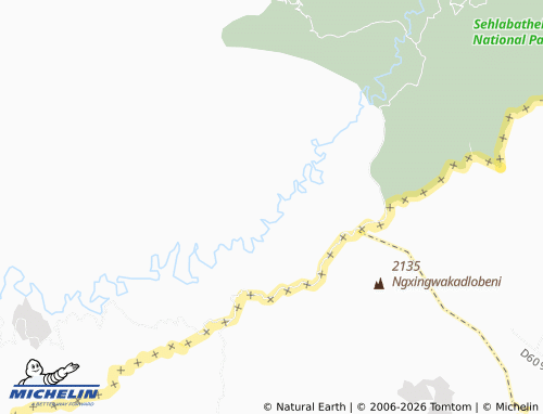 MICHELIN Khomo-Phatsoa map - ViaMichelin
