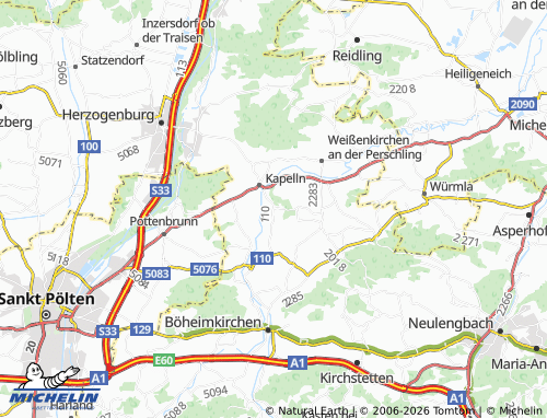 MICHELIN Rassing map - ViaMichelin