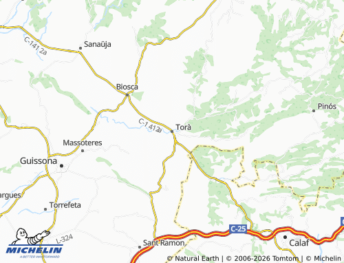 Carte MICHELIN Torà - ViaMichelin