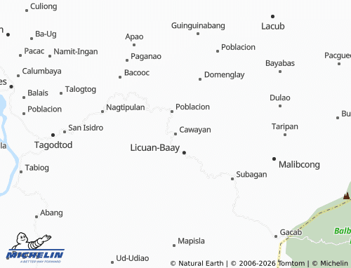 MICHELIN Cawayan map - ViaMichelin