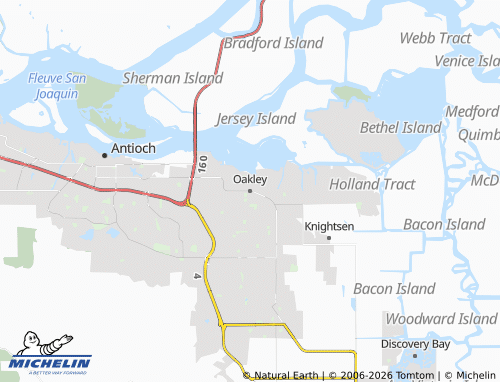 Mappa MICHELIN Oakley - ViaMichelin