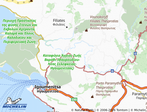 MICHELIN Parapotamos map - ViaMichelin