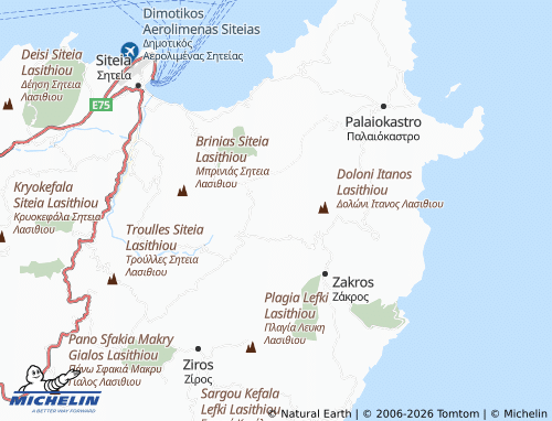 MICHELIN Vrysidi map - ViaMichelin