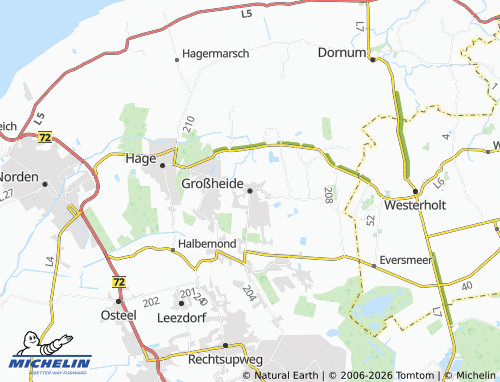 MICHELIN Großheide map - ViaMichelin