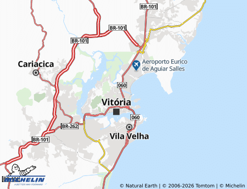 MICHELIN Barro Vermelho map - ViaMichelin