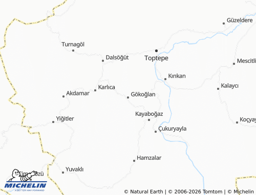 MICHELIN Gökoğlan map - ViaMichelin