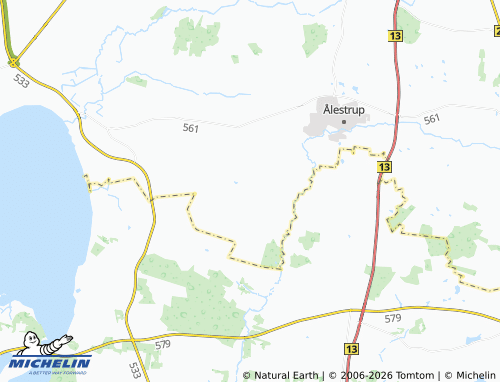 Mapa MICHELIN Fjelsø - ViaMichelin
