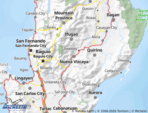 Kaart MICHELIN Nueva Vizcaya - ViaMichelin