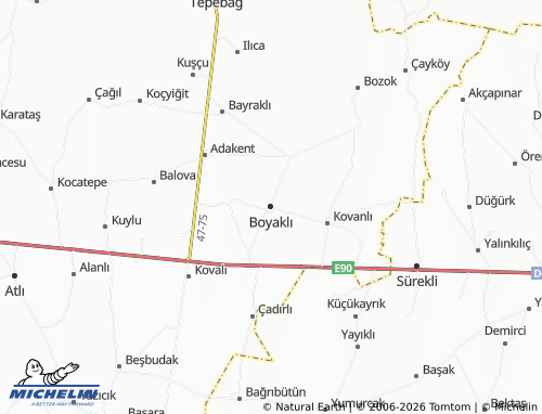 Mappa MICHELIN Boyaklı - ViaMichelin